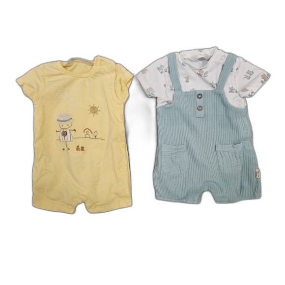 Lot of 2 Mayoral Unisex Newborn Outfits Never Worn Cotton blend - Picture 1 of 9